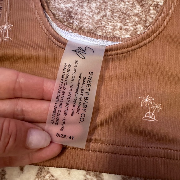 Island Vibes Ribbed Bikini | By Sweet P Baby Co. NWOT - Picture 2 of 4